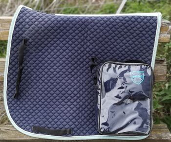 Schabracken Bandagen Set, Eurostar/ Cavallo Dressurschabracke/ Fleecebandagen, Jessica Kaiser , Dressage Pads, Wolfenbüttel 