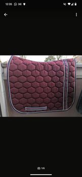 Schabracke Bordeauxrot, Equitheme, Beatrice , Dressage Pads, Basel 