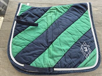 Schabracke von Loesdau in grün/blau  und Größe  DR, Susanna Scheuermeyer, Dressage Pads, München