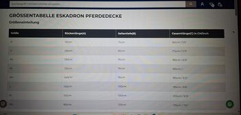 Schabracke/Abschwitzdecke Set Eskadron