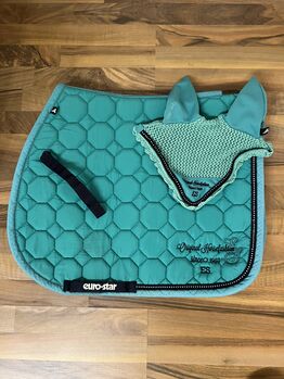 Schabracke mit passender Fliegenhaube, Euro Star , Anna Thanbauer, Dressage Pads, Hallwang