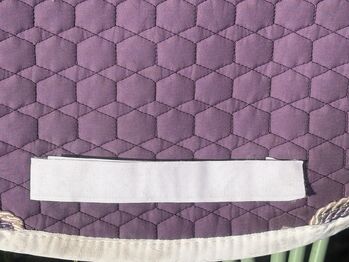 Schabracke Satteldecke Eurofit samt Lammfell Mattes Gr. DR L Lila Mattes Eurofit Samt misty rose