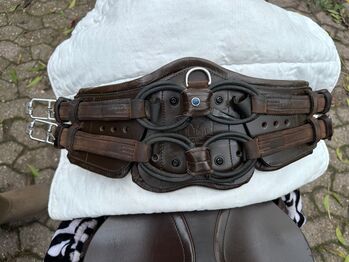 Sattelgurt - Stübben - Equisoft mit Lederpolster- 55cm - braun Stübben Equisoft 
