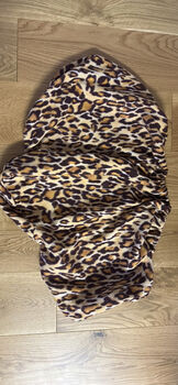 Leopard print saddle cover