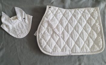 Schabracke inkl Fliegenhaube weiß, Eilin , Dressage Pads, Erolzheim