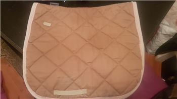 Schabracke braun beige Creme Dressur, Lanz anliker Dressur schabracke, Madeleine Muhr , Dressage Pads, Öhningen (Bodensee)