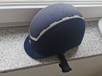 Verkaufe Reilhelm Größe 52-54 navy Glitzer, BR, Kristin Straub , Riding Helmets, Weinsberg 