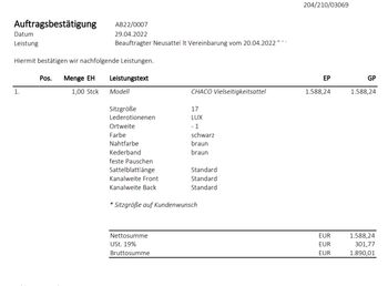 Verkaufe neuwertigen Vielseitigkeitssattel 17 Zoll Bagual Chaco