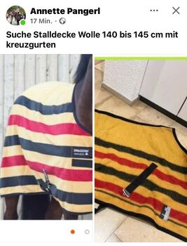 SALLDECKE in Wolle 140 Bis 145 gelb mit kreuzgurten