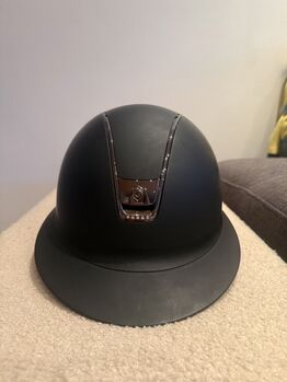 Samshield Reithelm, 5 Swarovski Steine, Schwarz Matt, Größe M/56 Samshield Miss Shield 2.0