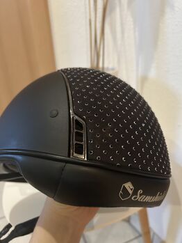 Samshield Reithelm M schwarz Swarovski, Glitzer, neuwertig Samshield