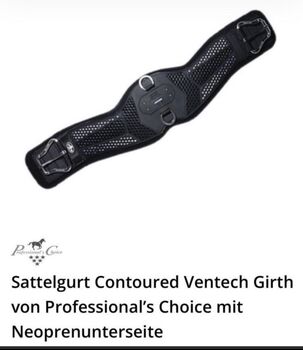 Sattelgurt contoured Ventech, Professional Choice  Dieser neuartige, völlig atmungsaktive Sattelgurt von Professional’s Choice erlaubt die komplette Be, Elisa Gerten , Sattelgurte, Spangdahlem 