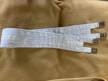 Sattelgurt weiß 120 cm, Ohne, Stefanie , Sattelgurte, Miesbach