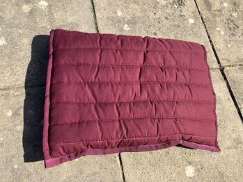 Burgundy saddle pad