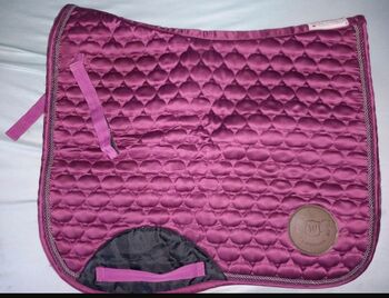 Schabracke&passende Fliegenohren Beere/fuchsie/helles Bordeaux