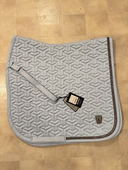 Schabracke Caval Cool Comfort FS25, Dressurschabracke, foggy blue, Cavallo Caval Cool Comfort FS25, Rebecca Meier, Dressage Pads, Schnaittenbach