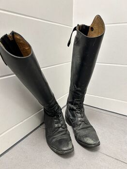 Schwarze Lederreitstiefel, Susanne, Reitstiefel, Hünfelden