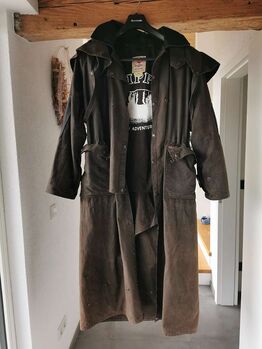 Scippis Oilskin Mantel - Regenreitmantel, Wachsmantel, Regenmantel - Größe S, Scippis Longrider Coat, Hermine S., Kurtki jeździeckie i kamizelki, Groß Sankt Florian