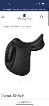 Suche Prestige Venus Style 17 Zoll Dressur Sattel, Prestige Venus Style , Amelie , Dressage Saddle, Rheinbach