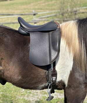 Sehr kurzer Isländersattel 40 cm 17" KW34 — Versand auf Probe — Islandsattel Töltsattel Islandpferd Jeremy Rudge G5 mit Ponybaum