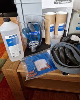 Verkaufe Inhaliergerät für Pferd Hippomed air-one Ultraschall- Inhalator Hippomed air-one inkl.Warmblutmaske