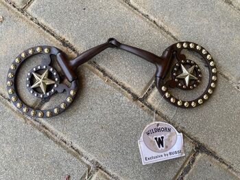 Show Snaffle Bit | D-Ring | Brown Steel, Busse STAR, Nicole, Horse Bits, Pechbrunn