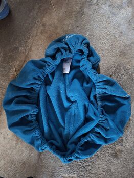Showmaster Sattelschoner / Sattelschutz aus Fleece - Petrol / Blau