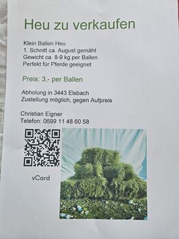 Heu zu Verkaufen, Christian Eigner, Christian Eigner, Siano i słoma, Elsbach