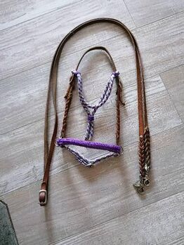 Sidepull cognac / Lila, Mona , Bitless Bridles, Rheinfelden 