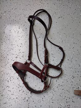 Sidepull Leder rotbraun WB, Bitless bridle Reitershop  Sidepull "Amber" WB rotbraun , Frauke Morgenroth, Bitless Bridles, Norderstedt