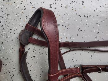 Sidepull Leder rotbraun WB, Bitless bridle Reitershop  Sidepull "Amber" WB rotbraun , Frauke Morgenroth, Gebisslose Zäumungen, Norderstedt