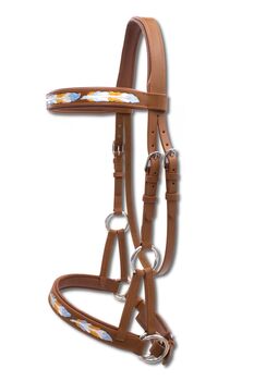 Sidepull super soft, anatomisch, braun, mit Federdesign, gebissloses reiten, Artemis UG (Artemis UG), Bitless Bridles, Aufseß