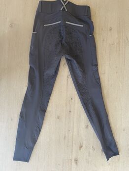 Silikonvollbesatzreithose High Waist Glitter Design 2.0 - Größe 34 - Dark Grey - Neu, RidersChoice Silikonvollbesatzreithose High Waist Glitter Design 2.0, Julia, Bryczesy, Weilheim