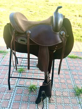 Silverado Westernsattel Lederbaum baumlos short 14,5er braun, Silverado  X-short Westernsattel Lederbaum 14,5er, A. Boneß, Western Saddle, Berlin