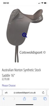 Saddle, synthetic, stock Norton Stock/dressage