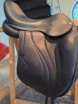 Dressursattel Antares Cadence 17,5 Zoll breite Kammer, hinten erhöht Antares Cadence