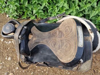 Sattel, Westernsattel, Ledersattel Frahm