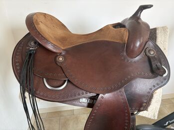 DD Westernsattel, extra breit, top gepflegt, Double D, Susanne, Siodło westernowe , Memmingen