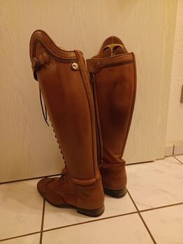 Lederreitstiefel cognac 39 Mod.Bia, Reiten & Leder Bia/ aussen Hartschaft, ISPA - Iberische Sportpferde Agentur, Oficerki jeździeckie, Bedburg