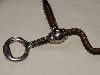 Snaffel Bit with Shanks 13,5cm lange Sweet Iron Anzüge mit Dots & Abstandhalter, Anne, Gebisse, Wahrenholz