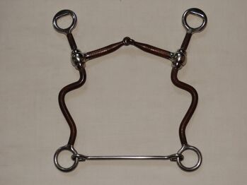 Snaffel Bit with Shanks 13,5cm lange Sweet Iron Anzüge mit Dots & Abstandhalter