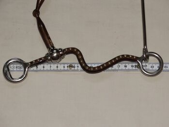 Snaffel Bit with Shanks 13,5cm lange Sweet Iron Anzüge mit Dots & Abstandhalter