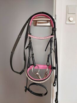 Trense Pony pink mit Strass und Glitzersteinen, Harry's Horse Trense Rosa Glitzersteine/Perlen, Julia, Bridles & Headstalls, Plüderhausen