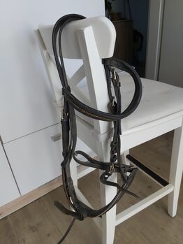 Trense Gr. Full schwarz mit Gold, Katrin , Bridles & Headstalls, Tornesch 