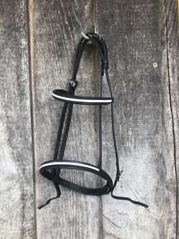 Trense Schwarz, Weiß gelochten, Joliju, Bridles & Headstalls, Plettenberg 