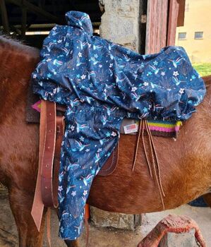 Sattelschoner für Westernsättel aus Softshell, Sandra Brückmann, Saddle Accessories, Blaubeuren