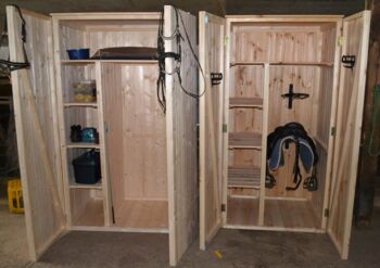 Sattelschrank Massivholz Nut und Ferder 100 x 80 x 200 cm, Der Holzbock Sattelschrank 100, Der Holzbock (Der Holzbock), Saddle Accessories, Sontheim