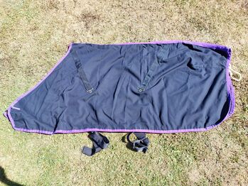 Sommer-Decke 135 cm mit Kreuzgurt, Poly-Cotton Decke mit Satinoptik, Sabine, Horse Blankets, Sheets & Coolers, Stuttgart
