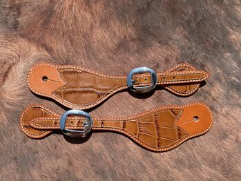 Sporenriemen Kroko-Optik, Barbara Morgenroth , Spurs & Spur Straps, Scheßlitz