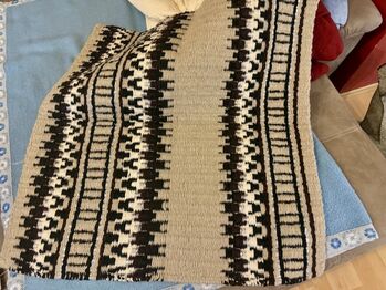 Westernblanket Sparkling in beige mit Glitzergarn Loesdau Sparkling